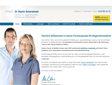 Tablet Screenshot of dr-scherwinski.de
